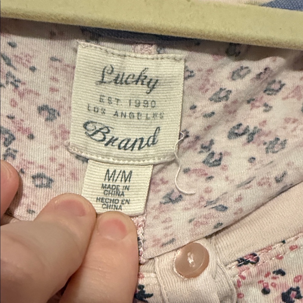 Lucky Brand Women's Floral Pink Pajama Dress
